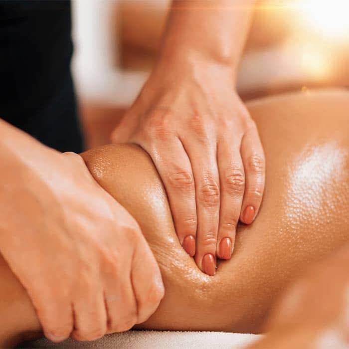 Kompressionstherapie am Bein bei Physio Münchenstein